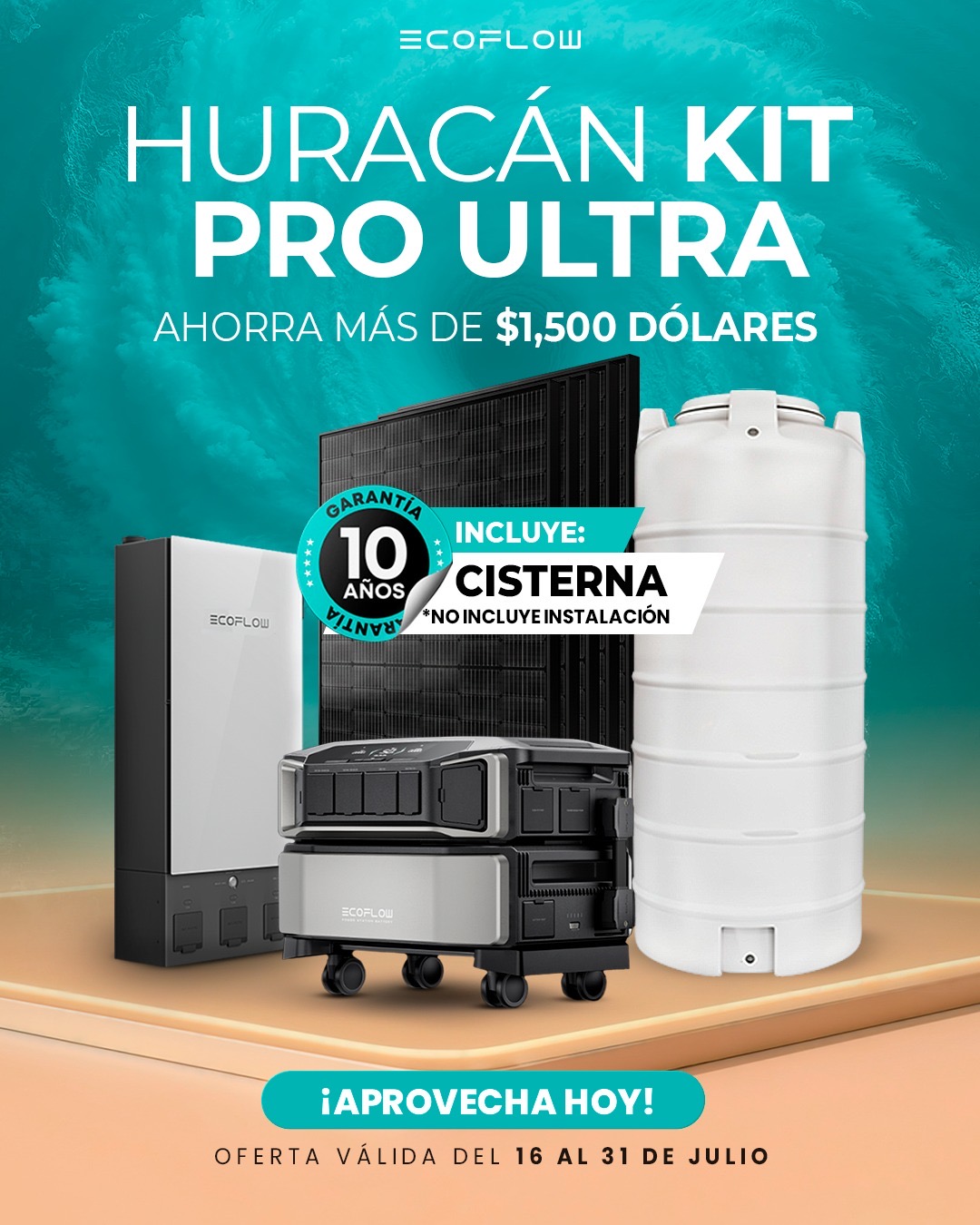 Oferta Huracán Kit Pro Ultra con cisterna