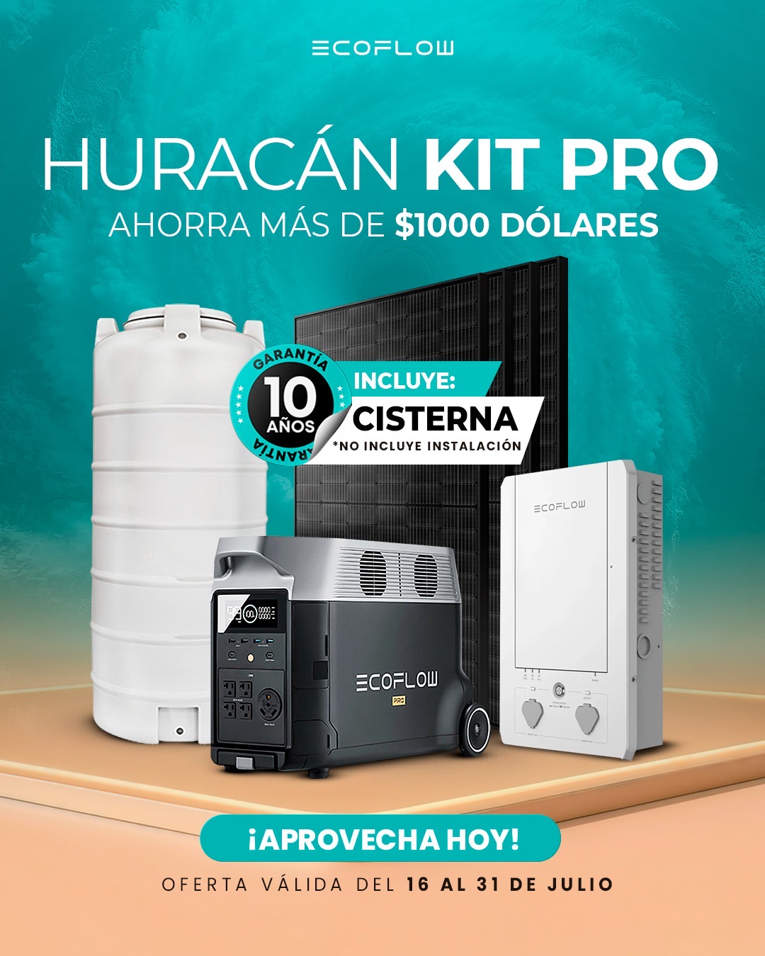 Oferta Huracán Kit Pro con cisterna